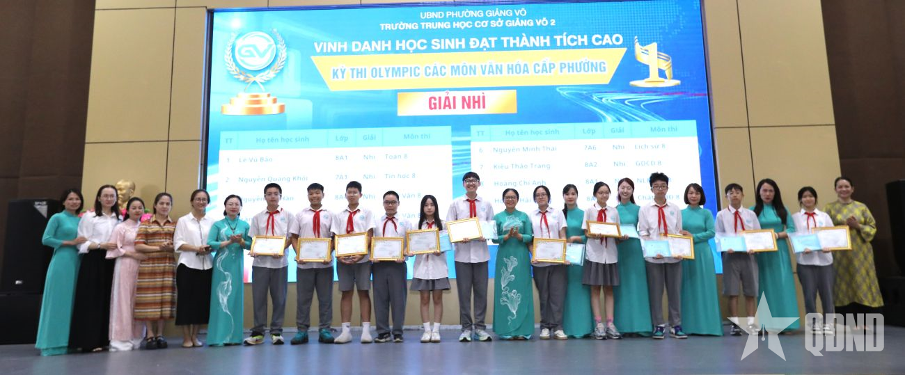 Trường THCS Giảng Võ 2 (Hà Nội): Bứt phá tại kỳ thi Olympic các môn văn hóa năm học 2025-2026